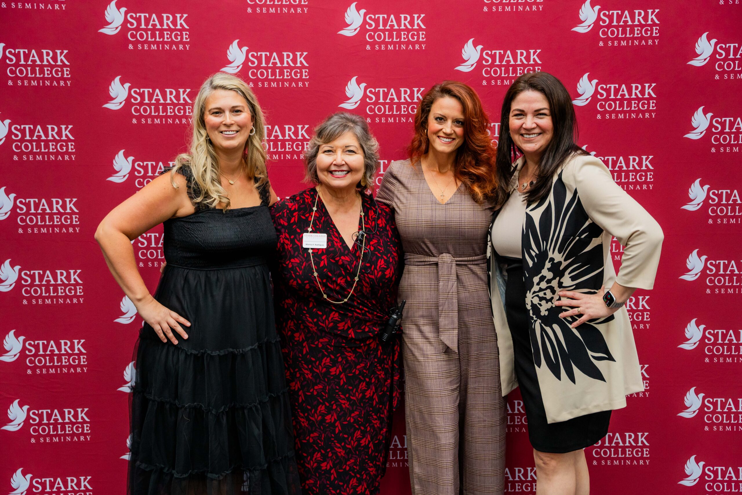 Ashley with Stark employees and classmates